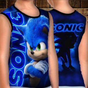Майка хуліганка з 3D принтом: Сонік Лого ВСІ Розміри Преміум тканина