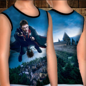 Майка хуліганка з 3D принтом: Гаррі Поттер та Німбус 2000. ВСІ Розміри Преміум тканина