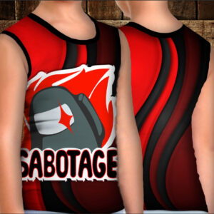 Майка хуліганка з 3D принтом: Амонг Ас. Саботаж. ВСІ Розміри Преміум тканина