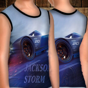 Майка хуліганка з 3D принтом: Тачки. Джексон Шторм. ВСІ Розміри Преміум тканина