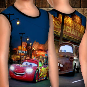 Майка хуліганка з 3D принтом: Тачки. Макуін та Метр. ВСІ Розміри Преміум тканина