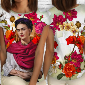 Блуза жіноча з принтом Фріда Кало ВСІ Розміри Преміум тканина