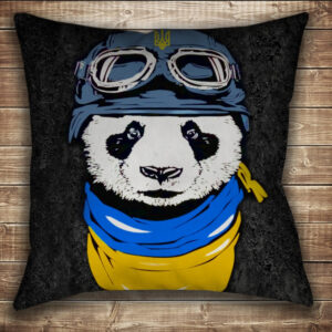 Подушка Україна. Захисники Панда патріот