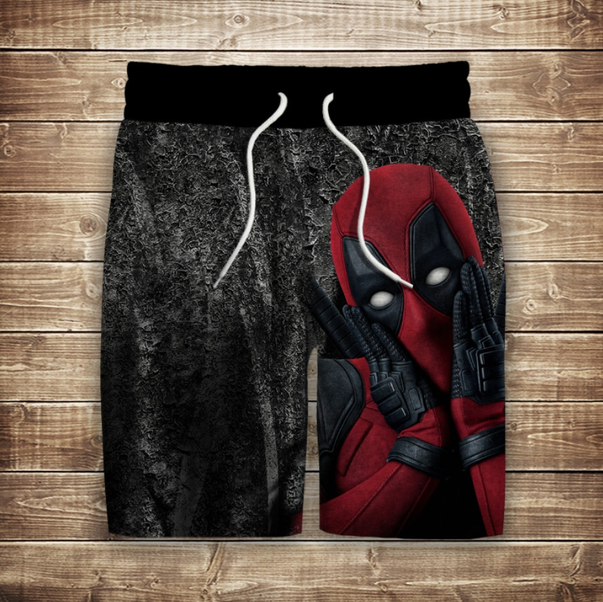 Шорти з 3D принтом на тему: Дэдпул ВСІ Розміри