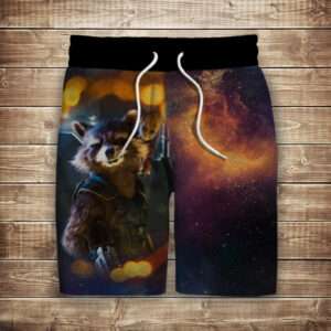 Шорти з 3D принтом на тему: Ракета та Грут ВСІ Розміри