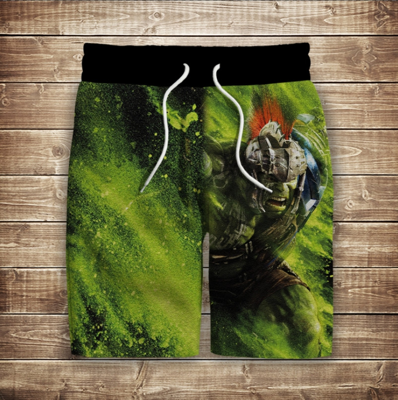 Шорти з 3D принтом на тему: Халк Гладіатор ВСІ Розміри