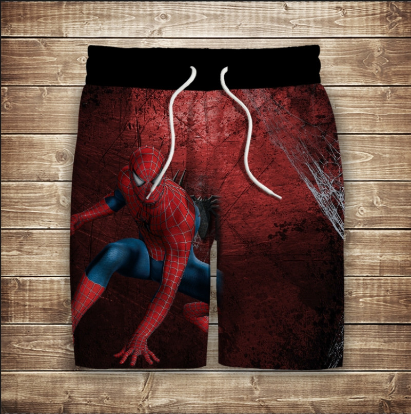 Шорти з 3D принтом на тему: Людина-павук ВСІ Розміри