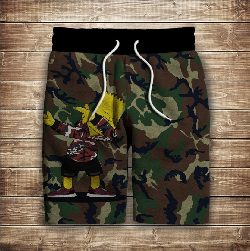 Шорти з 3D принтом на тему: Барт Сімпсон ВСІ Розміри