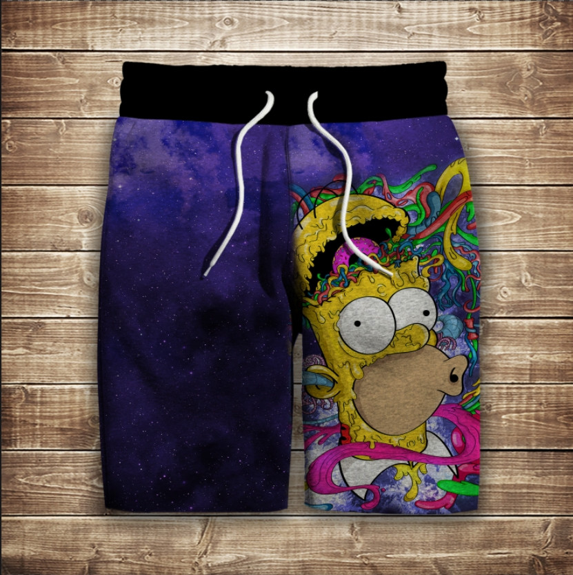 Шорти з 3D принтом на тему: Гомер Сімпсон ВСІ Розміри