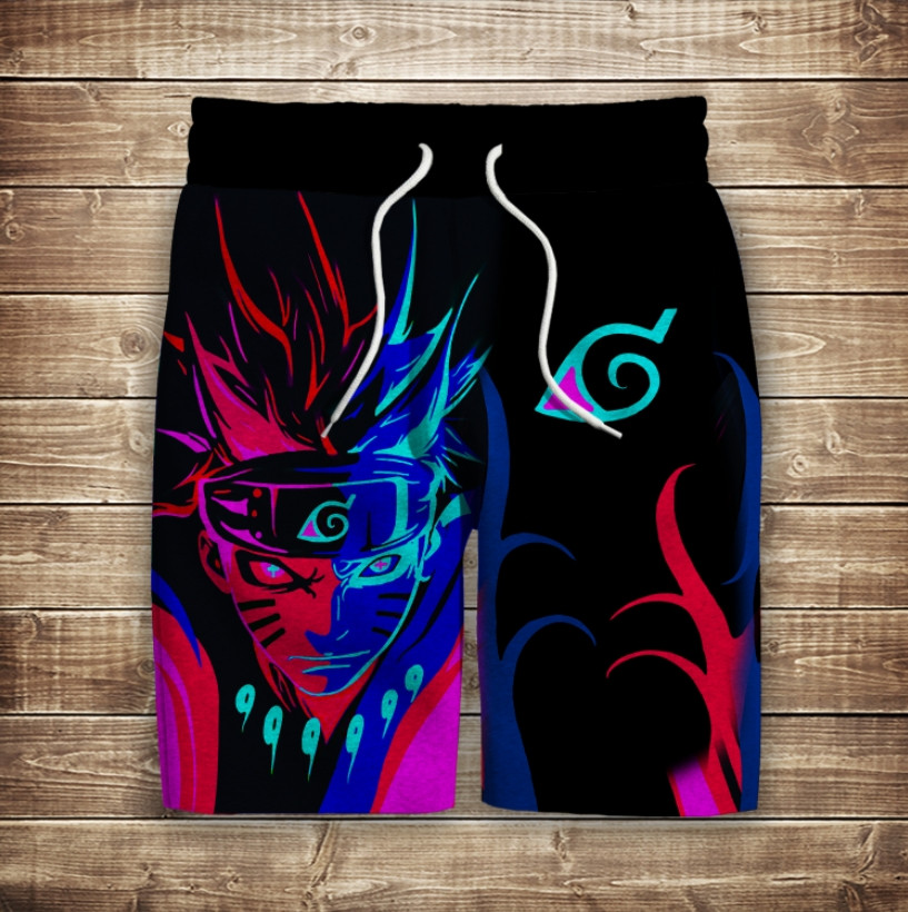 Шорти з 3D принтом на тему: Курама Наруто Аніме ВСІ Розміри