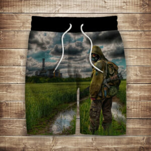 Шорти з 3D принтом на тему: Сталкер. Мандрівник ВСІ Розміри