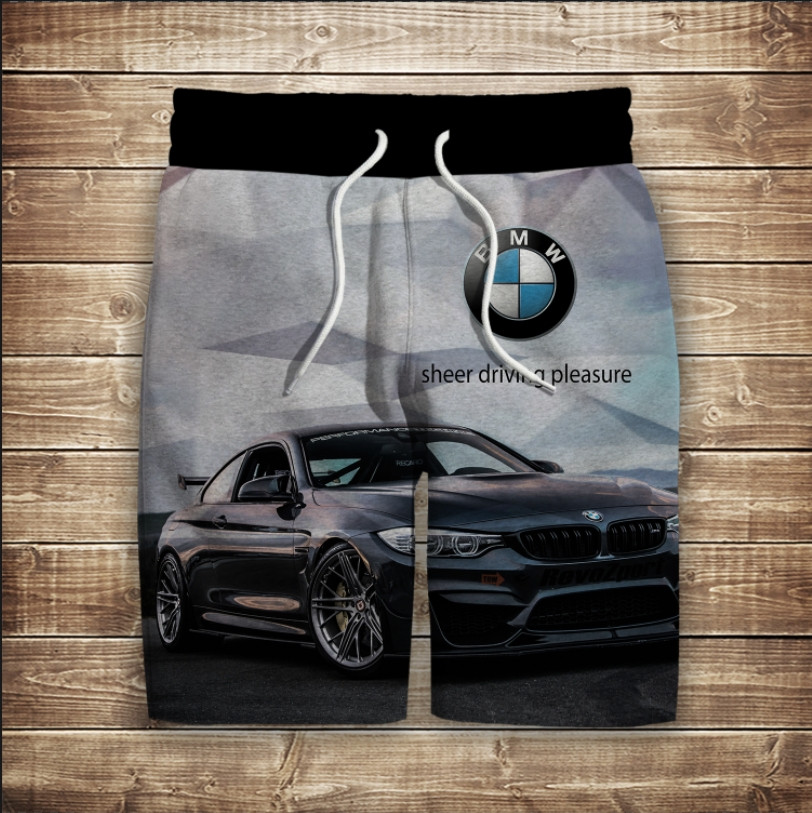 Шорти з 3D принтом на тему: БМВ ВСІ Розміри
