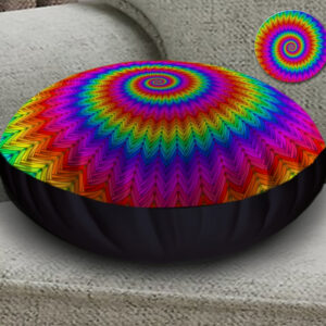 Подушка-пуфік 45х45 см. Райдужна мандала