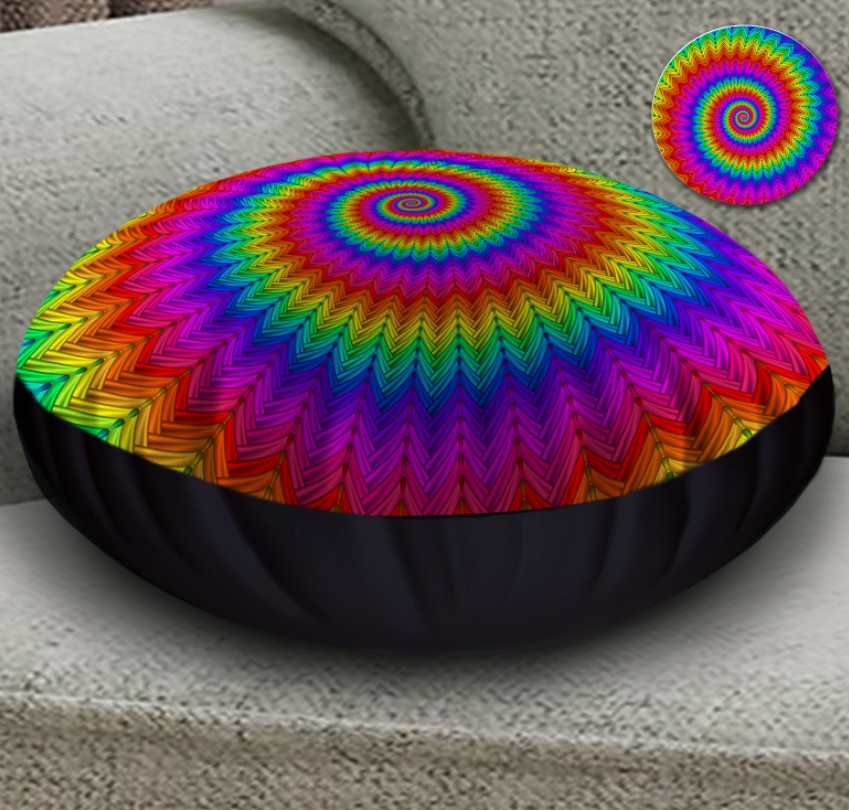 Подушка-пуфік Мандала Спіраль 45х45 см.