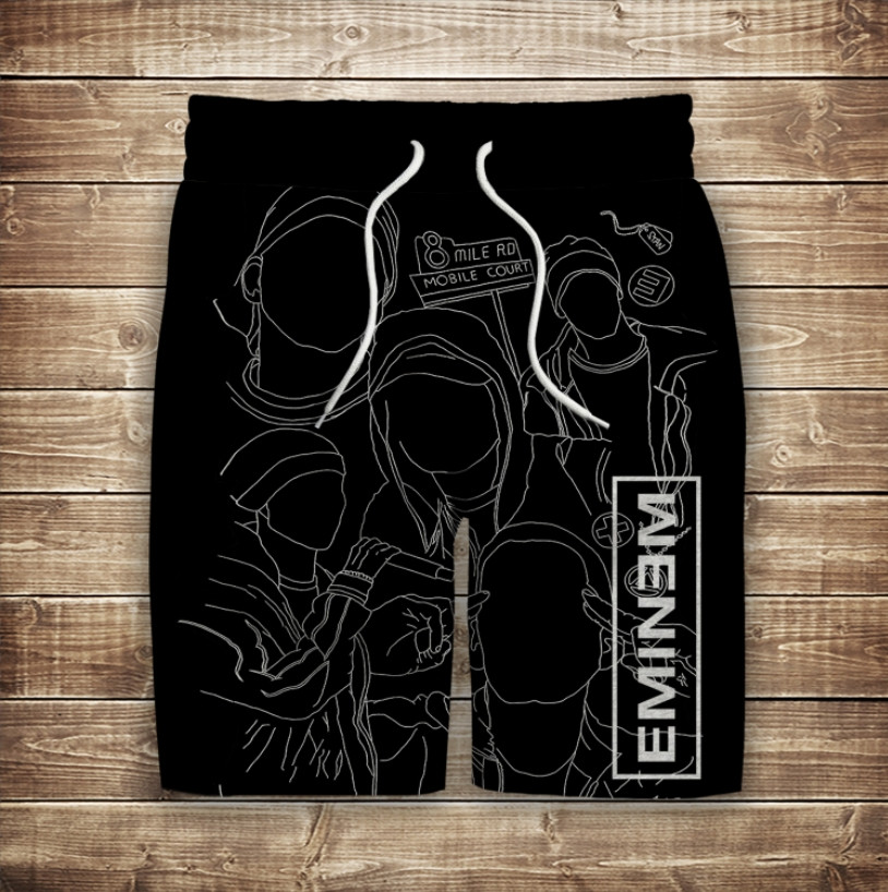 Шорти з 3D принтом на тему: Емінем ВСІ Розміри