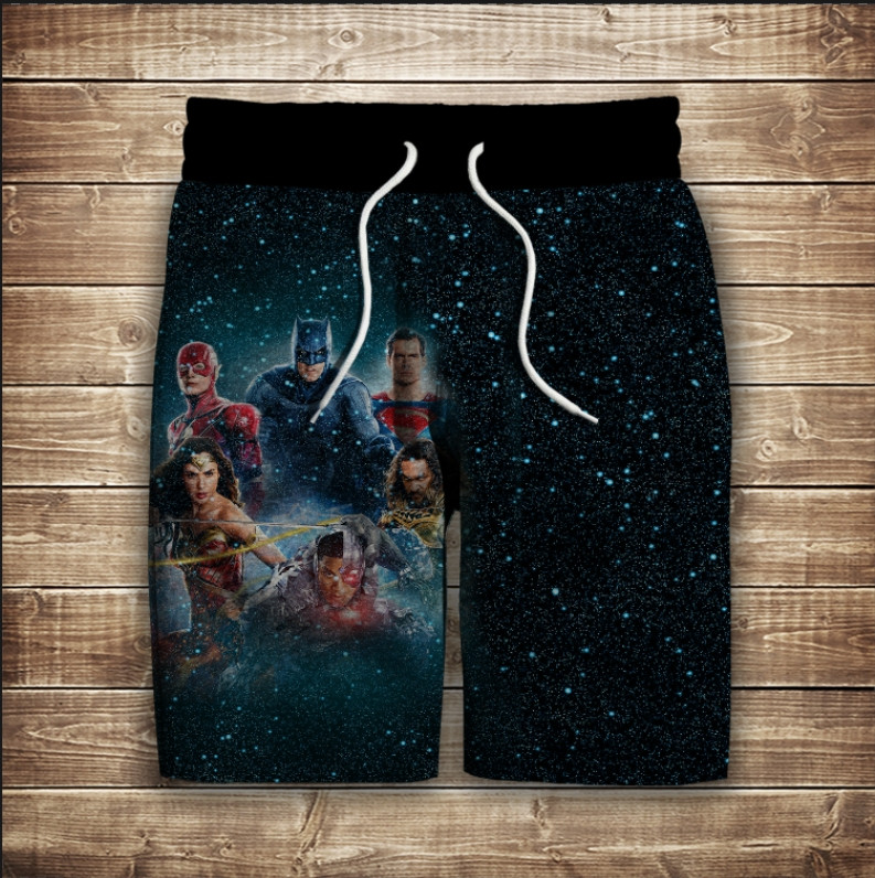 Шорти з 3D принтом на тему: Герої ДС Комікс ВСІ Розміри