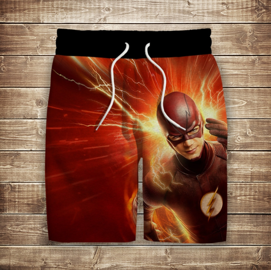 Шорти з 3D принтом на тему: Флеш ВСІ Розміри