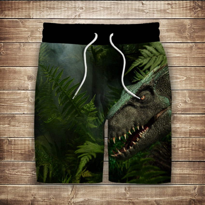 Шорти з 3D принтом на тему: Світ Юрського періоду ВСІ Розміри