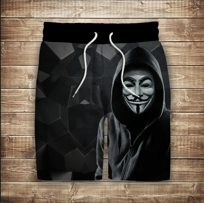 Шорти з 3D принтом на тему: V означає Вендетта ВСІ Розміри