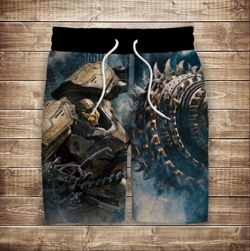 Шорти з 3D принтом на тему: Тихоокеанський Рубіж - 03 ВСІ Розміри