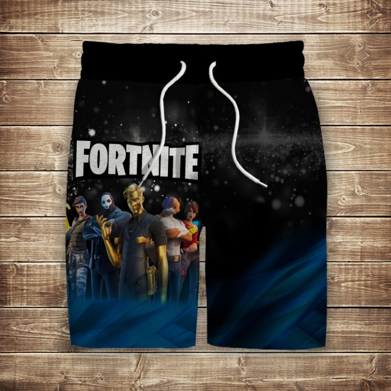 Шорти з 3D принтом на тему: Фортнайт ВСІ Розміри