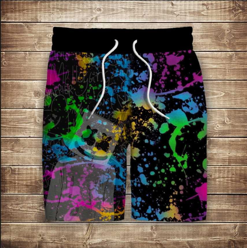 Шорти з 3D принтом на тему: Маршмелло ВСІ Розміри