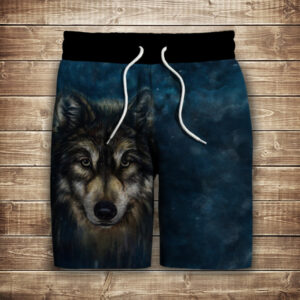 Шорти з 3D принтом на тему: Сірий Вовк ВСІ Розміри