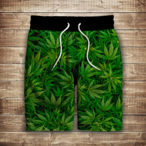 Шорти з 3D принтом на тему: Канабіс ВСІ Розміри