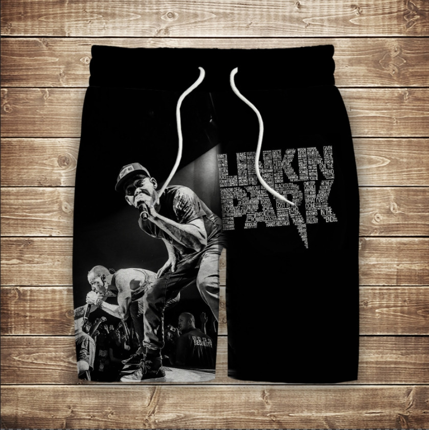 Шорти з 3D принтом на тему: Лінкін Парк ВСІ Розміри