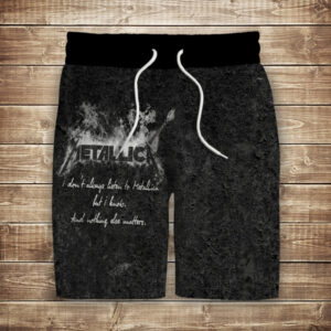 Шорти з 3D принтом на тему: Металіка ВСІ Розміри