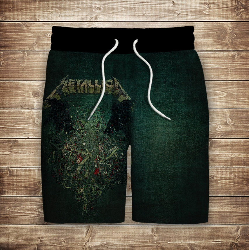 Шорти з 3D принтом на тему: Металіка ВСІ Розміри