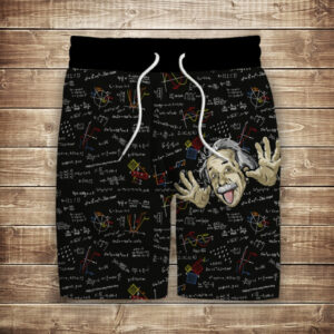 Шорти з 3D принтом на тему: Альберт Ейнштейн ВСІ Розміри