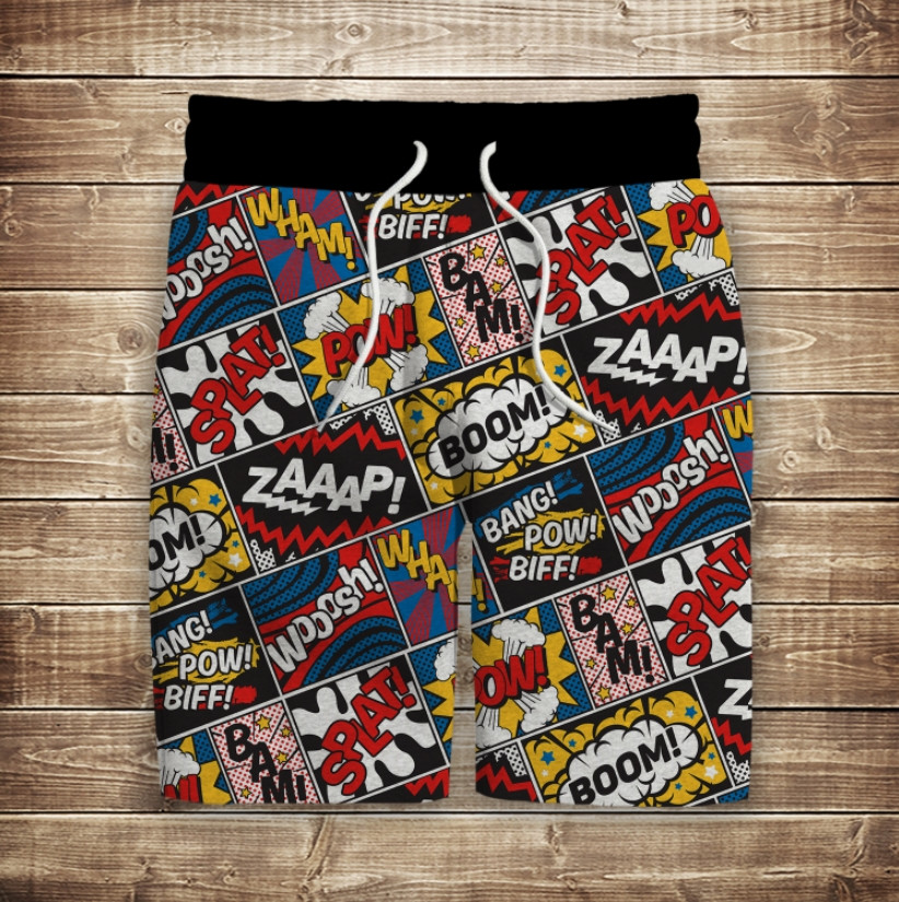 Шорти з 3D принтом на тему: Комікси ВСІ Розміри