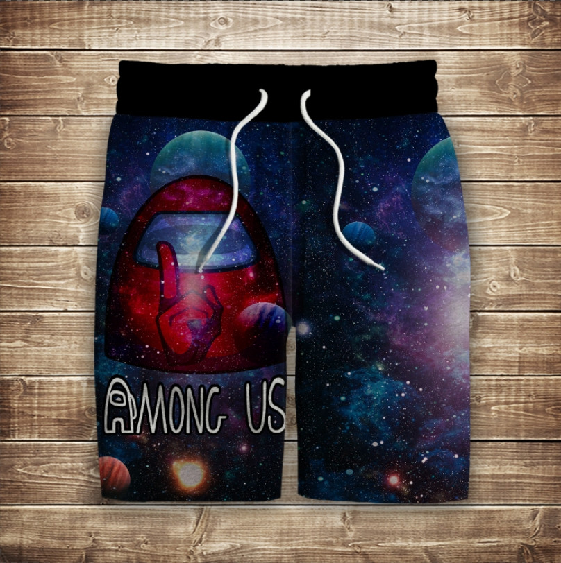Шорти з 3D принтом на тему: Серед нас. Дорослі та Дитячі розміри ВСІ Розміри