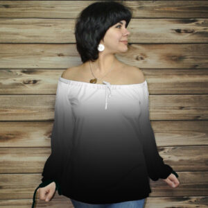 Блуза-туніка Carmen Ombre Колір таємниці ВСІ Розміри Преміум тканина