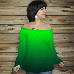 Блуза-туніка Carmen Ombre Ельфійський лист ВСІ Розміри Преміум тканина