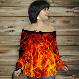 Блуза-туніка Carmen Розкіш Вогню ВСІ Розміри Преміум тканина