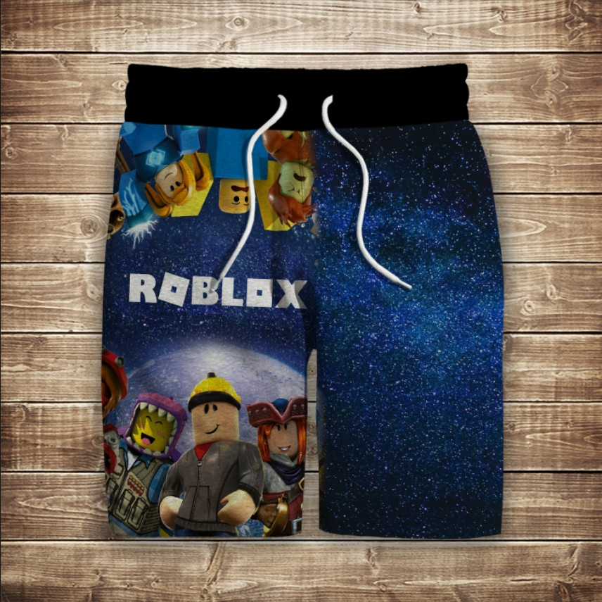 Шорти з 3D принтом на тему: Roblox. Дорослі та Дитячі розміри ВСІ Розміри