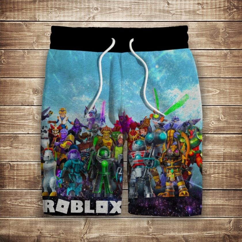 Шорти з 3D принтом на тему: Roblox. Дорослі та Дитячі розміри ВСІ Розміри