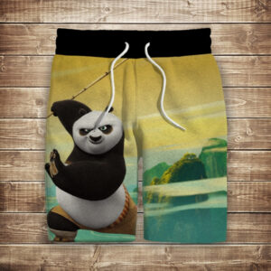 Шорти з 3D принтом на тему: Панда Кунг-Фу. Дорослі та Дитячі розміри ВСІ Розміри