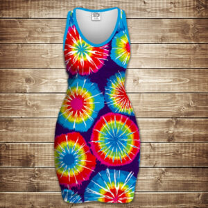 Плаття-майка з 3D принтом Тай-Дай ВСІ Розміри Преміум тканина
