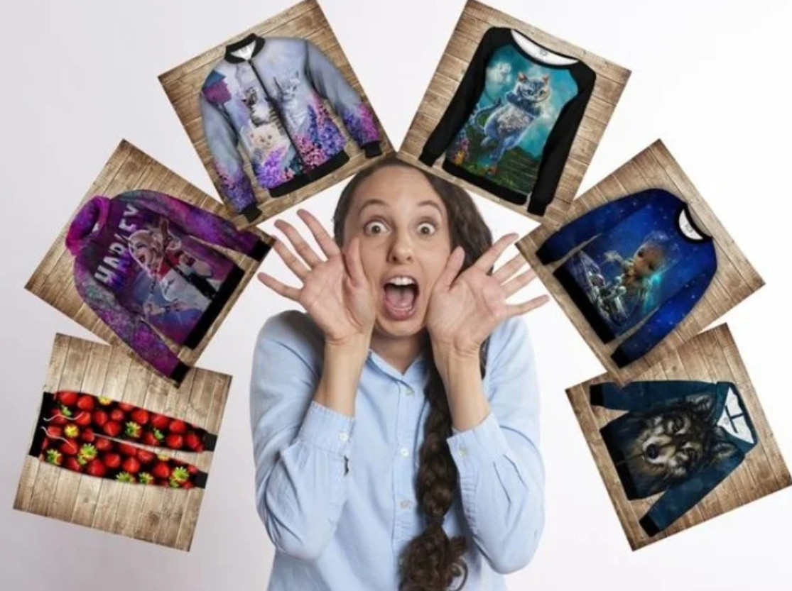 Індивідуальний принт (розробка макета) ВСІ Розміри Преміум тканина