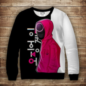 Свитшот с 3D принтом Гра в Кальмара ВСІ Розміри Преміум тканина