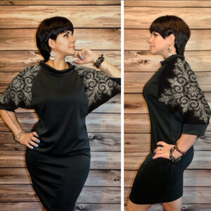 Розумне плаття з 3D принтом Айворі мереживо ВСІ Розміри Преміум тканина