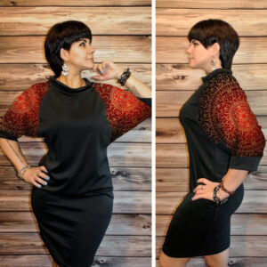 Розумне плаття з 3D принтом: Орнаменти з золотом ВСІ Розміри Преміум тканина