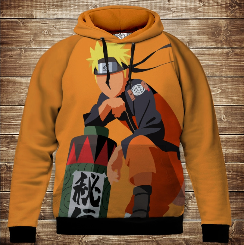 Толстівка з 3D принтом: Наруто Naruto Дитячі і дорослі розміри. ВСІ Розміри Преміум тканина