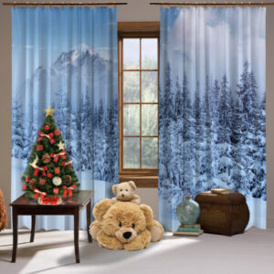 Штори з Фотоштораом на тему: Зимовий пейзаж