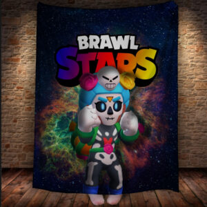 Плед з 3D-принтом на тему Brawl Stars Герої Бравл Старс 150х200 см.