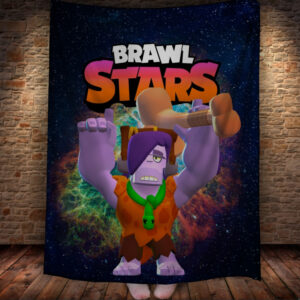 Плед з 3D-принтом на тему Brawl Stars Герої Бравл Старс 150х200 см.