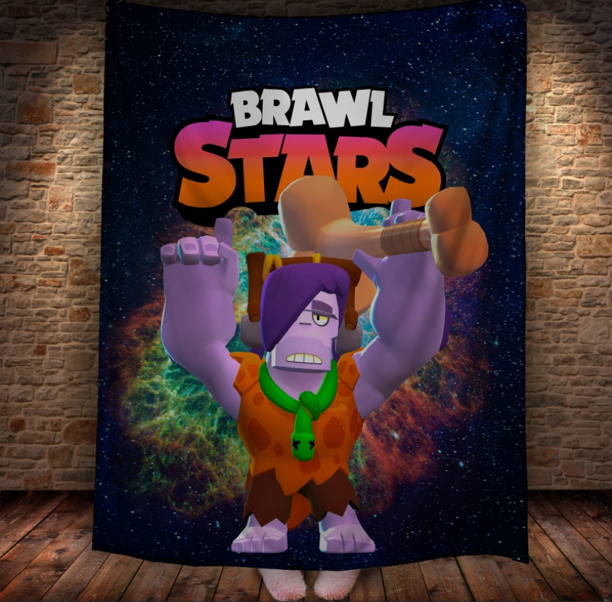 Плед з 3D-принтом на тему Brawl Stars Герої Бравл Старс 150х200 см.